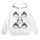 PygmyCat　suzuri店の仏にゃんｓ（黒線） Hoodie