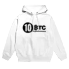 10BTCの10BTC(Black-Logo) Hoodie