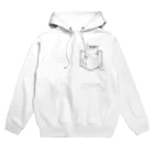 ねこふく本舗の猫　ぽけっと　前向き Hoodie