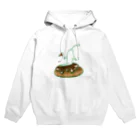 ナニモノカレーベルのハンバーグの上にいる時 Hoodie