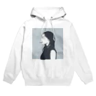 R-design STOREのクールな女性の横顔 Hoodie