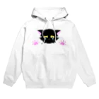 ねこねこうおの泣いてる黒猫くん Hoodie