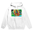 ハチワレ猫とらくがきのアライブ Hoodie