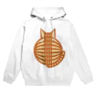 SHOP W　SUZURI店の猫の丸い背中（チャトラ） フーディ Hoodie