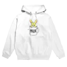 HAPPY MILK MARKETのカップに入ったウサギちゃん Hoodie