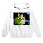 FUNAMIKI ARTの月光浴カエル Hoodie