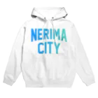 JIMOTOE Wear Local Japanの練馬区 NERIMA CITY ロゴブルー Hoodie