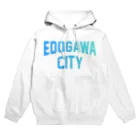 JIMOTOE Wear Local Japanの江戸川区 EDOGAWA CITY ロゴブルー パーカー