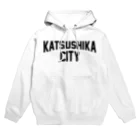 JIMOTO Wear Local Japanの葛飾区 KATSUSHIKA CITY ロゴブラック Hoodie