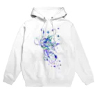 ChunkSpookiesのバタフライエフェクト・ブルー Hoodie