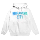 JIMOTO Wear Local Japanの品川区 SHINAGAWA CITY ロゴブルー Hoodie
