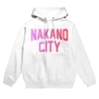 JIMOTOE Wear Local Japanの中野区 NAKANO CITY ロゴピンク パーカー