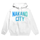 JIMOTOE Wear Local Japanの中野区 NAKANO CITY ロゴブルー Hoodie