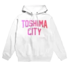 JIMOTOE Wear Local Japanの豊島区 TOSHIMA CITY ロゴピンク Hoodie