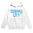 JIMOTOE Wear Local Japanの豊島区 TOSHIMA CITY ロゴブルー パーカー