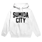 JIMOTOE Wear Local Japanの墨田区 SUMIDA CITY ロゴブラック パーカー