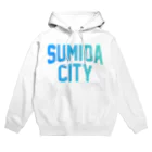 JIMOTO Wear Local Japanの墨田区 SUMIDA CITY ロゴブルー Hoodie