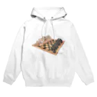 SCHINAKO'SのRabbit chess Hoodie