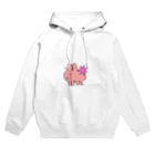 ヌードルゆるゆる屋のプイプイウサギ Hoodie