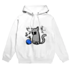 ねこやの仕事の返信に使えるねこ Hoodie