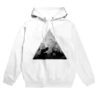 Xx_ALPHA_xXの三角 雲 白黒 Hoodie