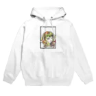 赤歩の乱雑な部屋のいちじくカラーの少女 Hoodie