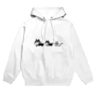 ハレルヤのお魚くわえた猫たち Hoodie