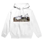 静かな山の頂への雷鳥のカップル Hoodie