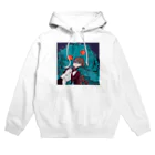 へんてこ屋さんの疲れたらエイリアンに抱かれて Hoodie