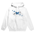 idumi-artの青い蝶　BUTTERFLY  EFFECT Hoodie