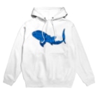 ふとんにおぼれるのジンベエザメ 夏の星座 青 Hoodie