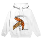 酒井直斗の手書きグッズたちの茹でた海老を指で押す Hoodie