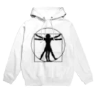 puikkoのダ・ヴィンチ　ウィトルウィウス的人体図（黒） Hoodie