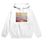 井上晴雄　絵画グッズコーナーの夕陽ヶ浦海岸の夕陽 Hoodie