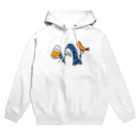 サメ わりとおもいのビールとエビフライとサメ　色付き文字無しVer. Hoodie