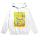 torisun shop (SUZURI)のレモネードが飲みたいハリネズミさん Hoodie