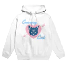 IENITY　/　MOON SIDEの【MOON SIDE】 Creepy Cat #Pink*Blue Hoodie