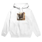 ブリティッシュぶるーの男梅ネコ Hoodie