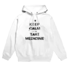 黒澤バイオのKEEP CALM with 薬(黒) Hoodie