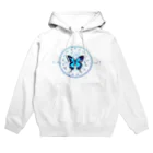 榛名🦋灯頼のDreamy butterfly blue Hoodie