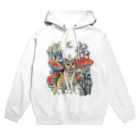 星月猫　徳島洋子のキキちゃんキノコの森　チャトラ猫とキノコ Hoodie