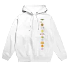 kimchinのやさしい色合いの和菓子のセット Hoodie