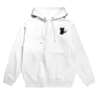 Blanc.P(ぶらんぴー)の店の喫茶・髭猫ロゴマーク① Hoodie