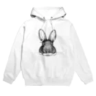 うさぎのうなぎのbunny face Hoodie