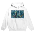 檸檬飴のカサブランカとクレステッドゲッコー(グリーン) Hoodie