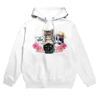 SANKAKU DESIGN STOREの仲良し！ぺちゃかわ猫ちゃんたちのバカンス。 Hoodie