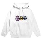 nyartのうさぎとねことくま Hoodie