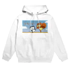 SUZURI×ヤマーフの片足立ち Hoodie