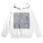 rilybiiのサクランボ柄 グレーブルー Hoodie