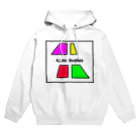 redcoinのカラフルな台形４つ　Auto bahn Hoodie